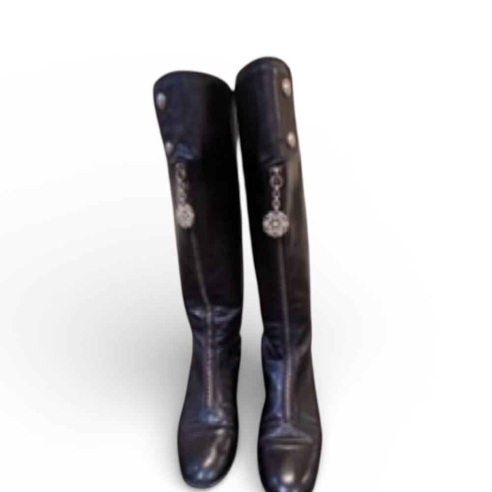 Migliorini size 7 1/2 black boots made in Italy